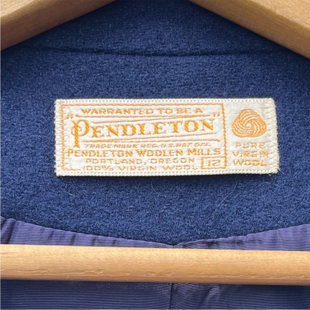 Pendleton Wool Double Breasted Suit Jacket With P… - image 2